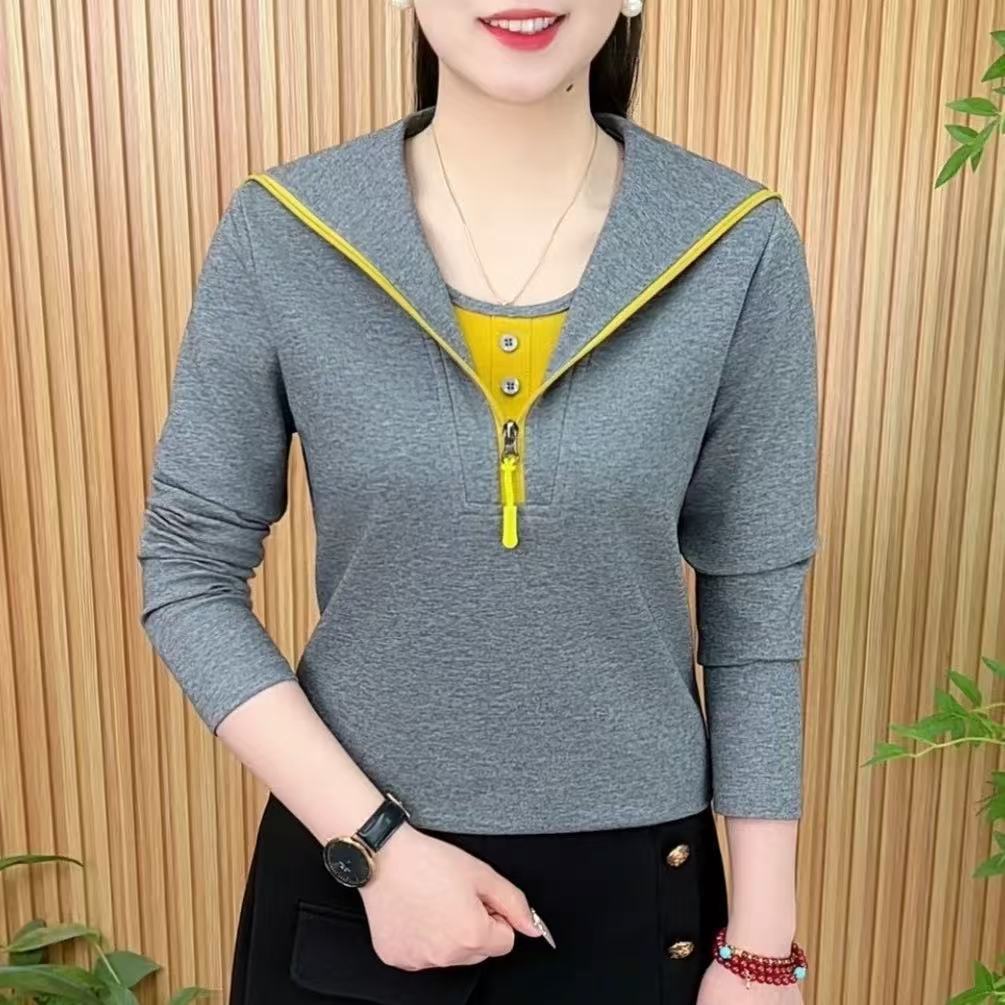 时尚半拉链衛衣